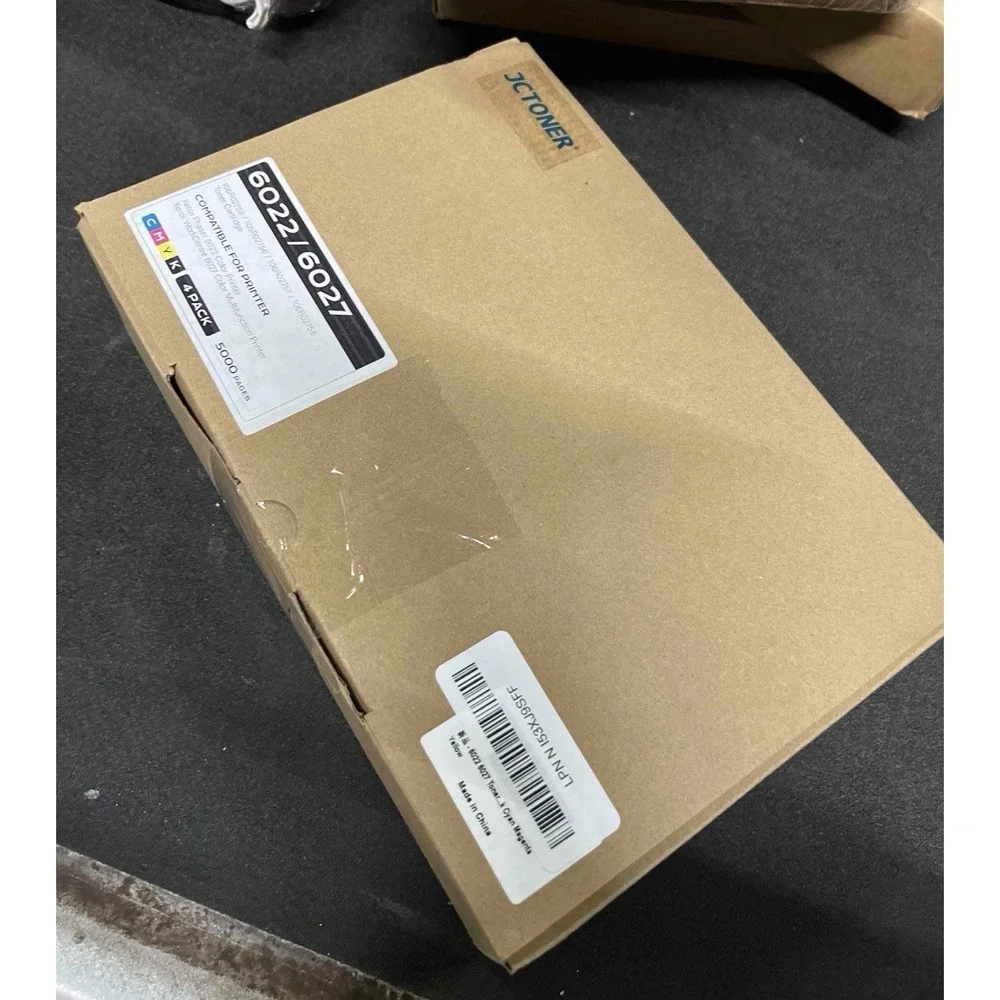 JCTONER 6022/6027 Toner 4-Pack (Black & Cyan NEW, Magenta & Yellow USED) *READ*